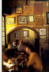 Image of a pub from the cover of Oldenburg's The Great Good Place